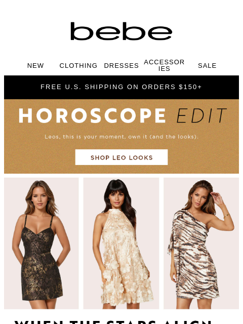 bebe newsletter: The Horoscope Edit: Spotlight on Leo 🔥