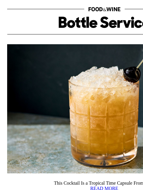 foodandwine newsletter: This Cocktail Is a Tropical Time Capsule From 1958