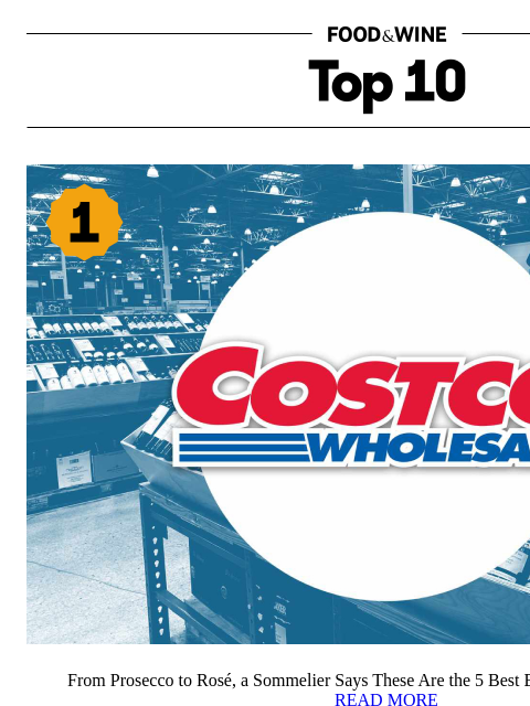 foodandwine newsletter: The 5 Best Bottles of Wine at Costco