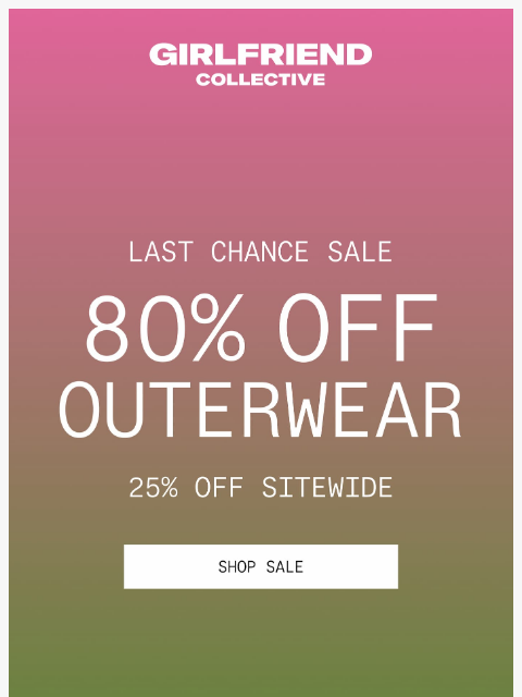 girlfriend newsletter: 80% OFF OUTERWEAR