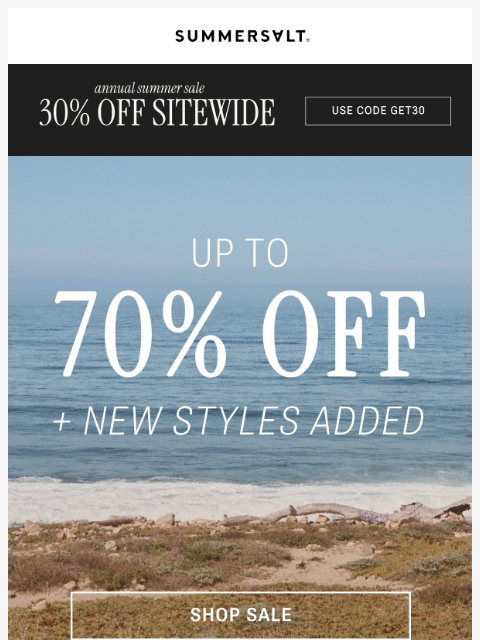 summersalt newsletter: 💫 New Styles Added to Sale