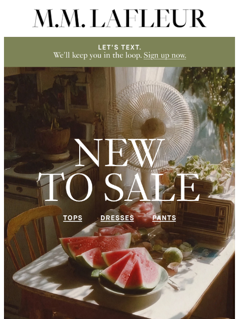 mmlafleur newsletter: New styles added to sale 👀