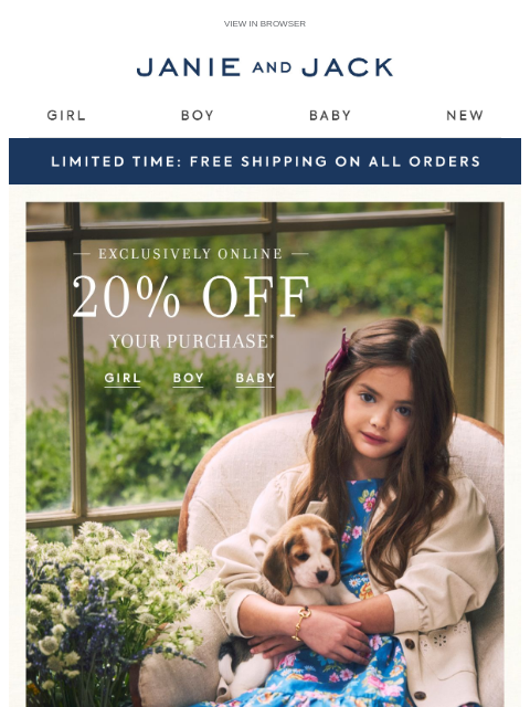 janieandjack newsletter: New dresses you'll love fur-ever