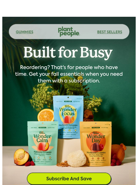 plantpeople newsletter: Your fall routine, on autopilot ⚡