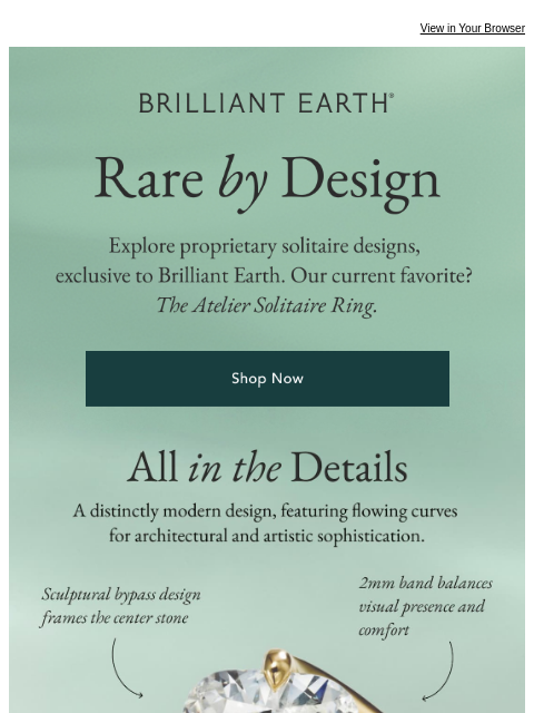 brilliantearth newsletter: ONE-OF-ONE