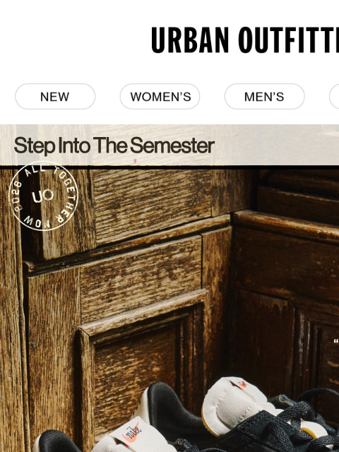 urbanoutfitters newsletter: Step into next season with new fall footwear