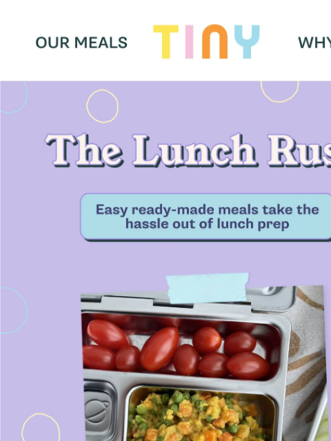 tinyorganics newsletter: Back to Daycare? We’ve Got Lunch Covered 🍎