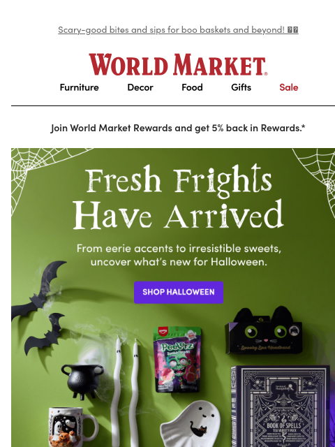 emailworldmarket newsletter: Fresh finds for fright night 🎃