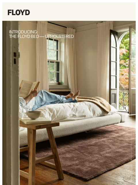 floydhome newsletter: Meet The Floyd Bed — Upholstered