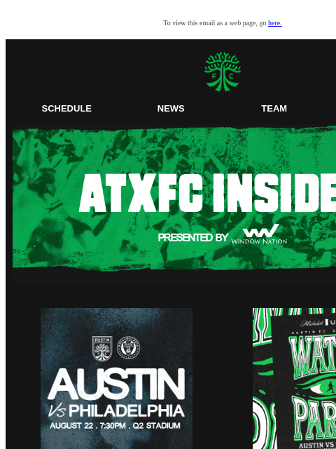 austinfc newsletter: ATXFC Insider: Austin FC Watch Party, VERDE Chats ...