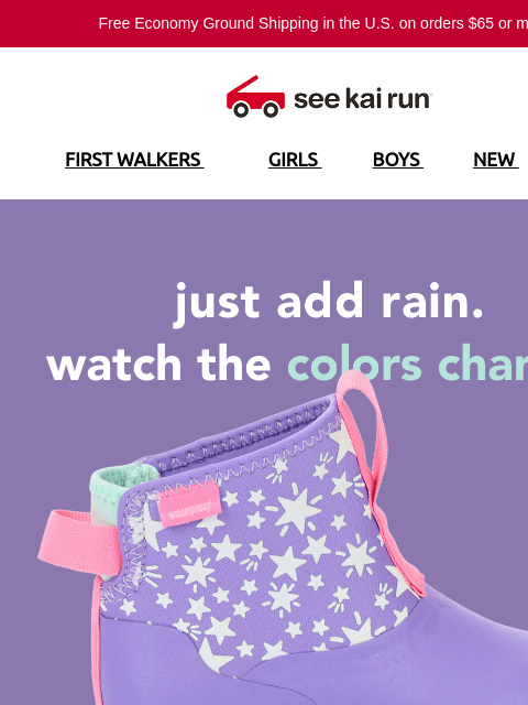 seekairun newsletter: Color-Changing Boots Are Here! ☔