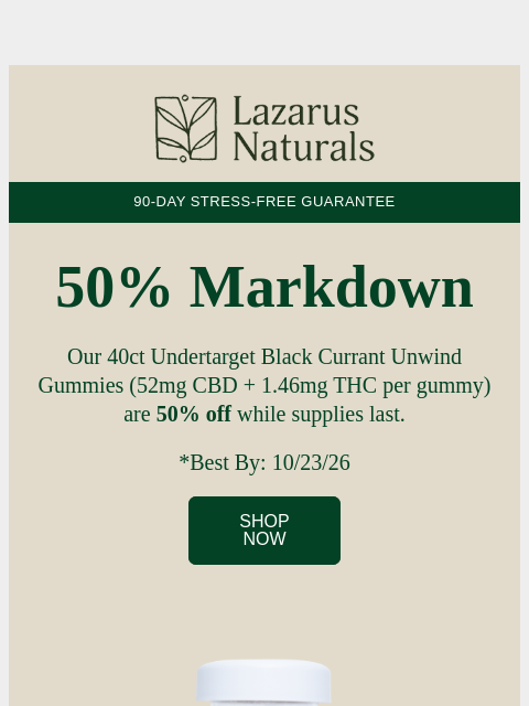 lazarusnaturals newsletter: 🏷️ Clearance: 40ct Passion Fruit Gummies, 50% Off