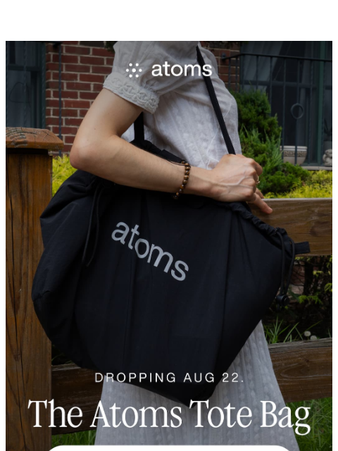 atoms newsletter: The Atoms Tote Bag