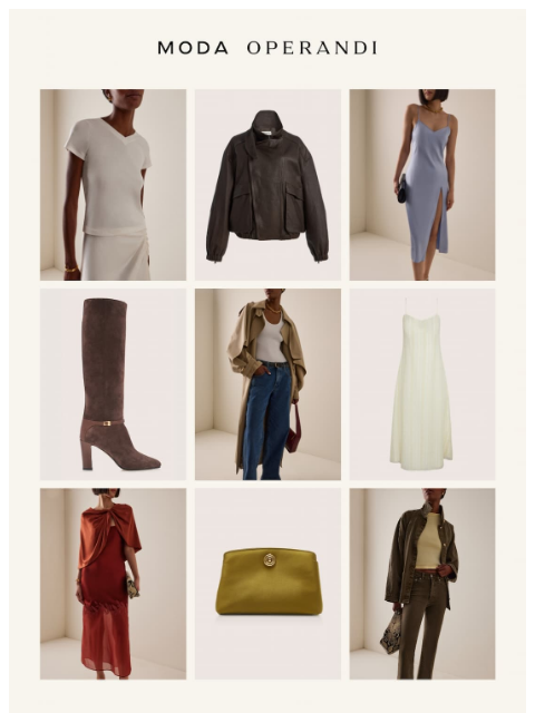 modaoperandi newsletter: Change of seasons 🍃