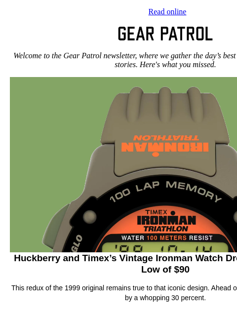 gearpatrol newsletter: Timex's Vintage Ironman Watch Revival Has Never Be...