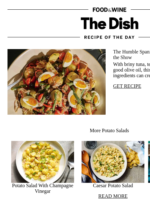foodandwine newsletter: Spanish Country-Style Potato Salad