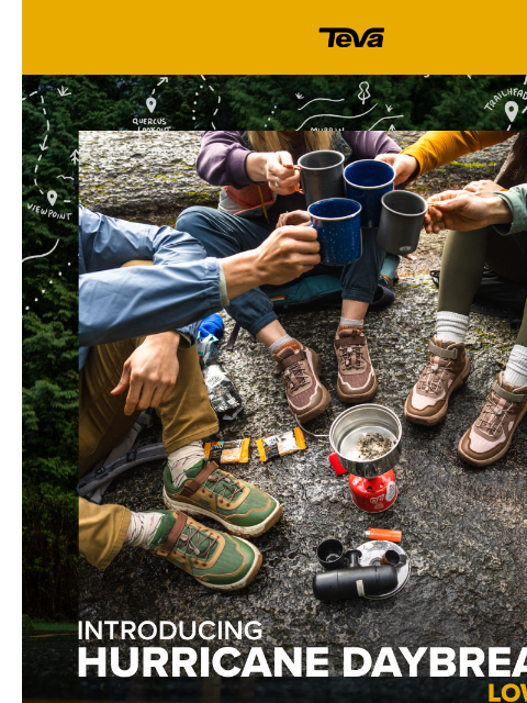 teva newsletter: Meet the All-New Hurricane Daybreaker Mid & Low