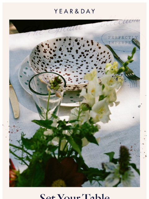 yearandday newsletter: Meet the Splatter Collection