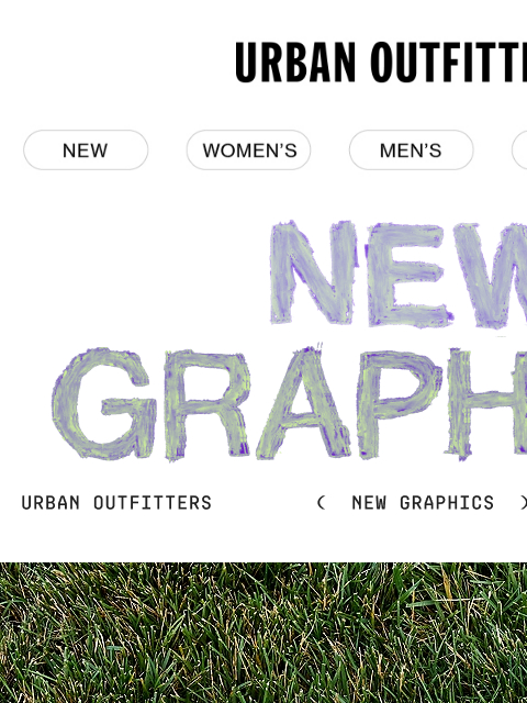 urbanoutfitters newsletter: new graphics just dropped!