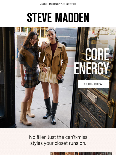 stevemadden newsletter: As Crucial As Coffee