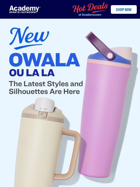 academy newsletter: Quench Your Thirst with NEW Owala