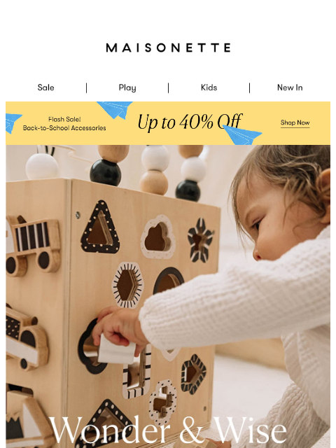 maisonette newsletter: Beautiful Toys, Back in Stock
