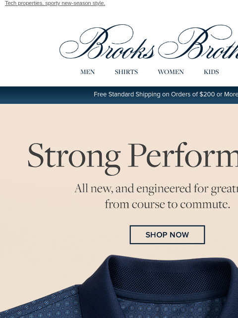 brooksbrothers newsletter: New Performance Series: Get the most out of your w...