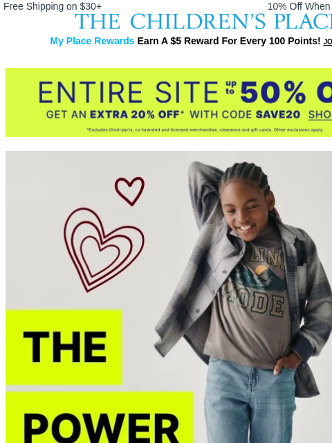 childrensplace newsletter: The *Easiest* School Outfit Combo 🙌