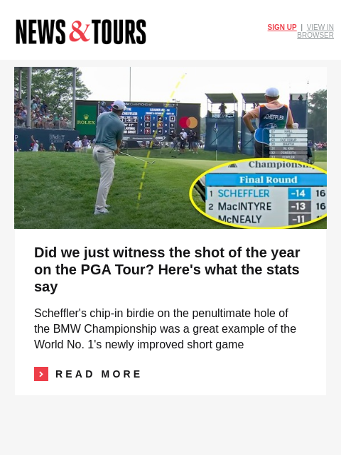 golfdigest newsletter: Rory cleaned out Augusta National after Masters wi...