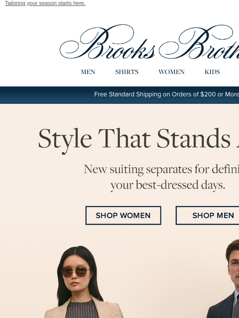 brooksbrothers newsletter: New suit separates: understated standouts