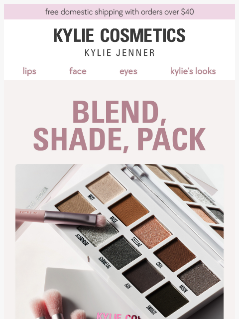 kyliecosmetics newsletter: JUST DROPPED! eyeshadow brushes 🩷