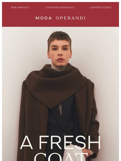 modaoperandi newsletter: The early bird gets the coat