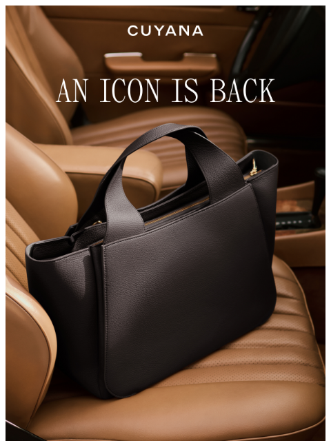 cuyana newsletter: Back in Black: Mila Satchel