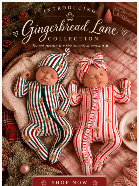 spearmintlove newsletter: NEW: Gingerbread Lane is here! 🎄