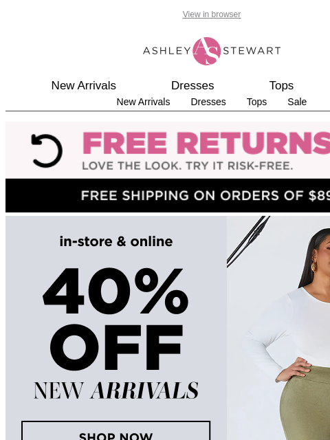 ashleystewart newsletter: Just Dropped: Denim That Doesn't Play It Safe