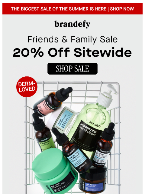 brandefyskin newsletter: It's here: 20% off everything