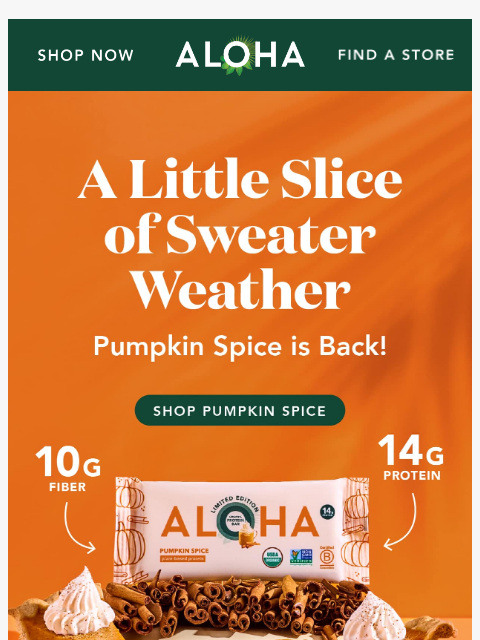 aloha newsletter: Dreaming of that first crisp fall morning?