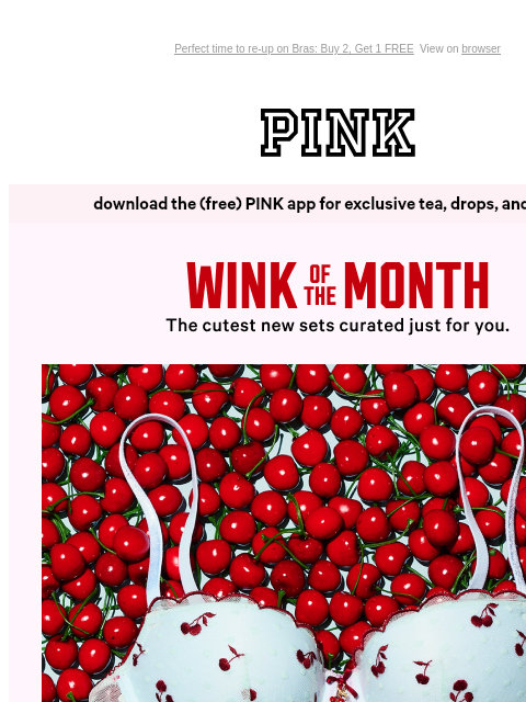 vspink newsletter: Just Picked 🍒 Cherry Cherie Collection