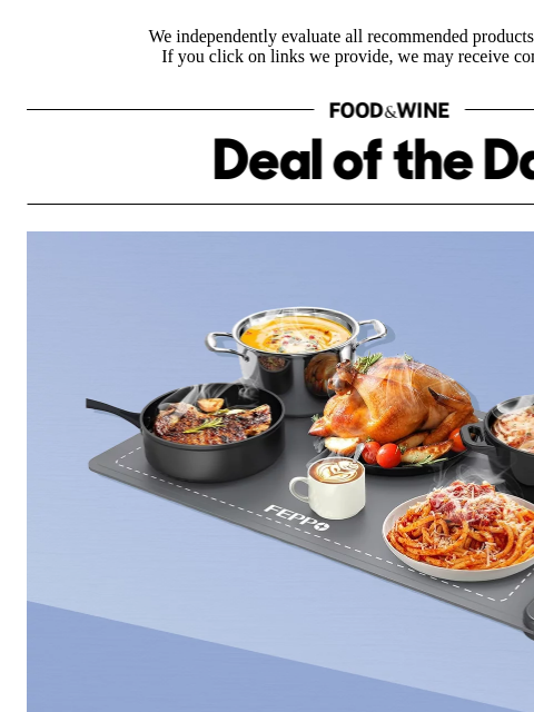 foodandwine newsletter: Add This 43%-Off Warming Mat to Your Entertaining ...