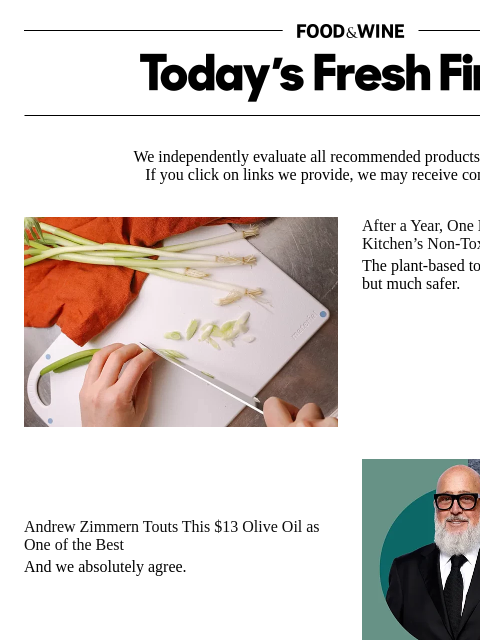 foodandwine newsletter: Andrew Zimmern Touts This $13 Olive Oil as One of ...