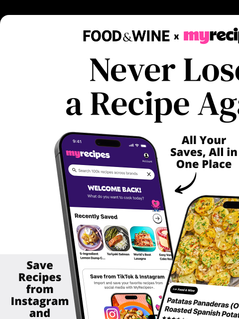 foodandwine newsletter: Introducing the MyRecipes App