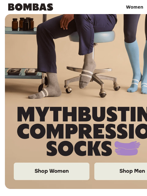 bombas newsletter: Compression Myths, Officially Busted