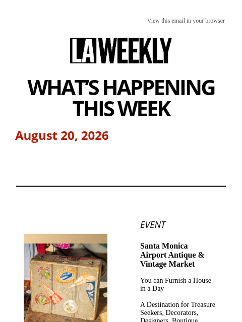 laweekly newsletter: What's Happening in LA This Week + Skaters, Punks ...