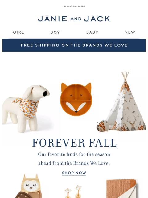 janieandjack newsletter: Fall finds: toys & more from the Brands We Love