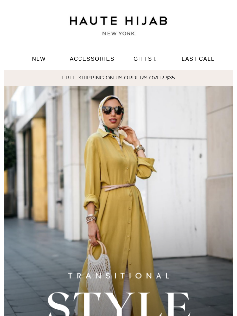 hautehijab newsletter: Transitional styling: summer to fall 🌻