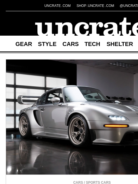 uncrate newsletter: Gunther Works F26 Slantnose Coupe & more