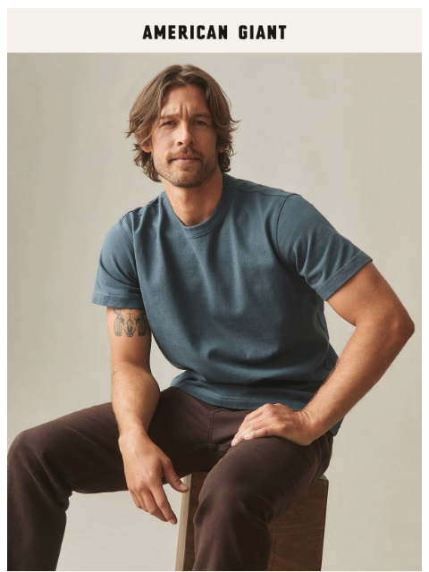 american-giant newsletter: Two New Colors for Our Heaviest-Hitting Tee