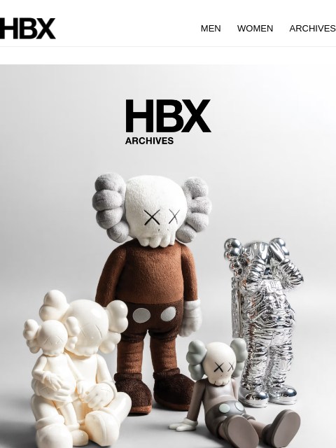 hbx newsletter: HBX Archives Preview: 22 Aug/9AM EST/9PM HKT Relea...