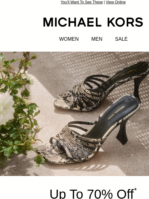 michaelkorsmail newsletter: Just In: New Markdowns Up To 70% Off