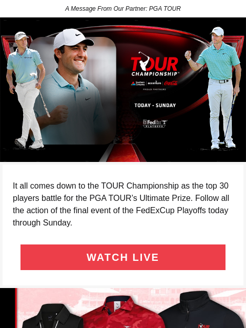 golfdigest newsletter: The season ends here – watch live now.